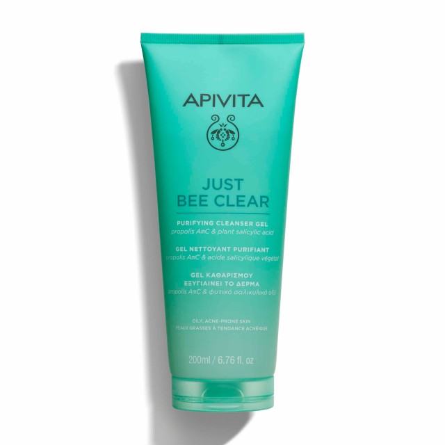 Apivita Just Bee Clear Gel Καθαρισμού Εξυγιαίνει το Δέρμα με Propolis &hellip;
