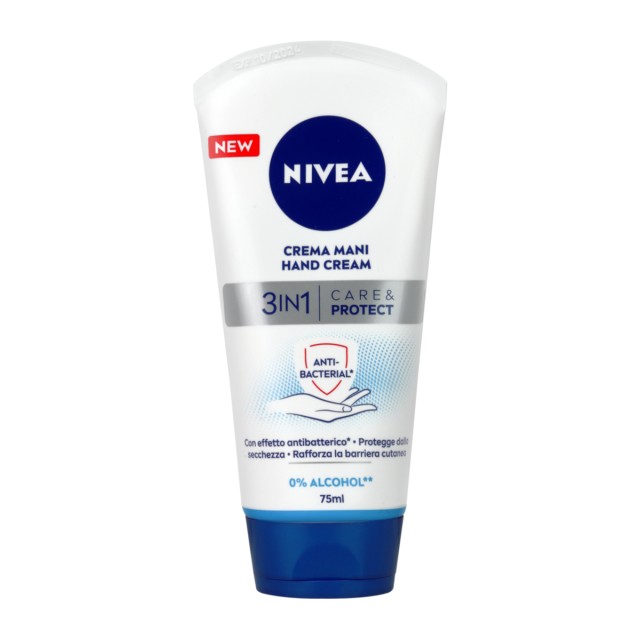 Nivea Care & Protect Κρέμα Χεριών με Ήπια Αντισηπτική Δράση 75ml