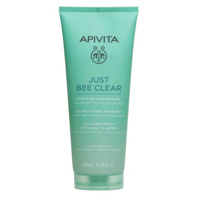 Apivita Just Bee Clear Gel Καθαρισμού Εξυγιαίνει το Δέρμα με Propolis &hellip;
