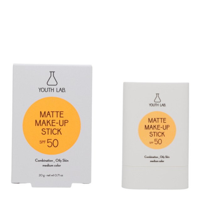 Youth Lab Matte Make up Stick SPF50 Medium Ματ Αντηλιακό Make up Stick … Youth Lab Matte Make up Stick SPF50 Medium Ματ Αντηλιακό Make up Stick …