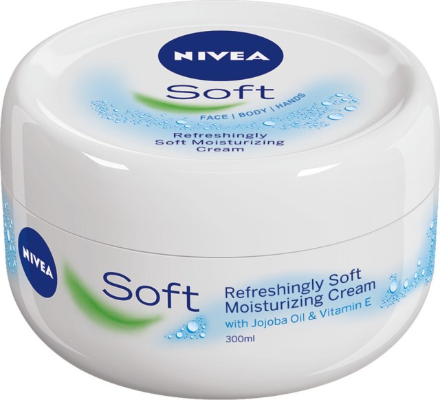 Nivea Soft Moisturizing Cream Ενυδατική Κρέμα Σώματος 300ml
