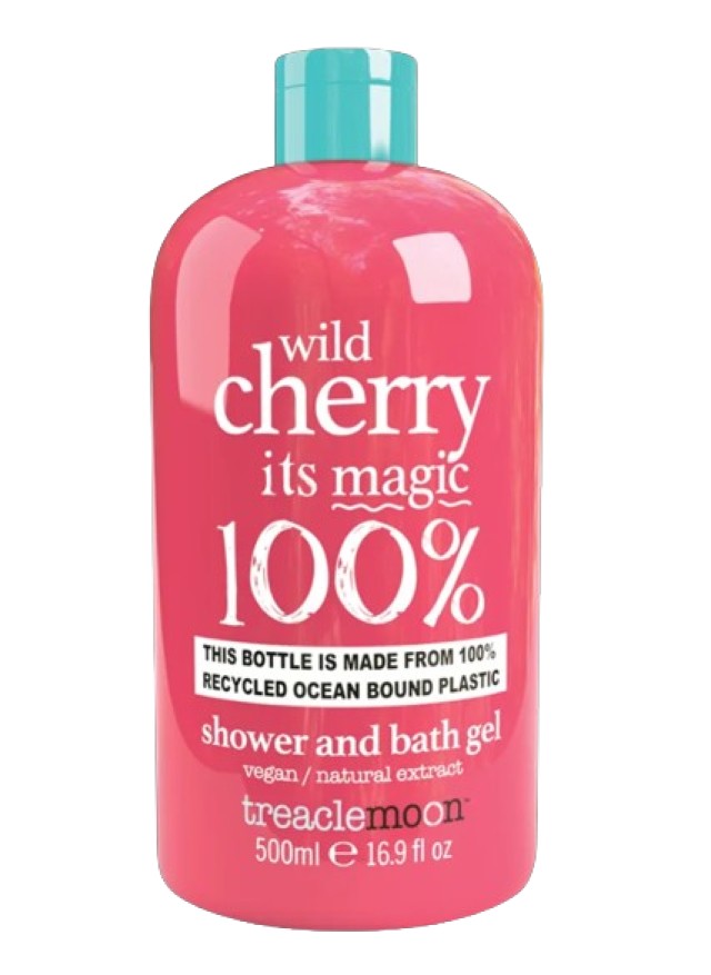 TreacleMoon Wild Cherry its Magic Shower & Bath Gel Αναζωογονητικό & Ενυδατικό Αφρόλουτρο Σώματος με Άρωμα Άγριο Κεράσι 500ml
