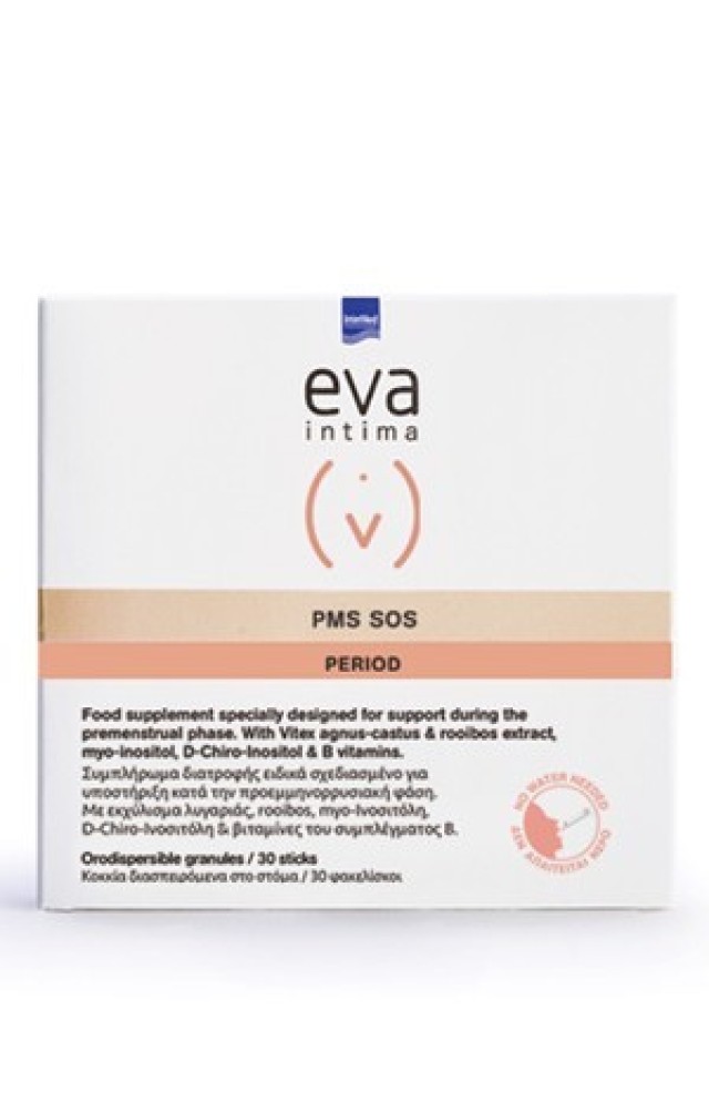 Intermed Eva Intima Period PMS SOS Συμπλήρωμα Διατροφής για το Προεμμη …