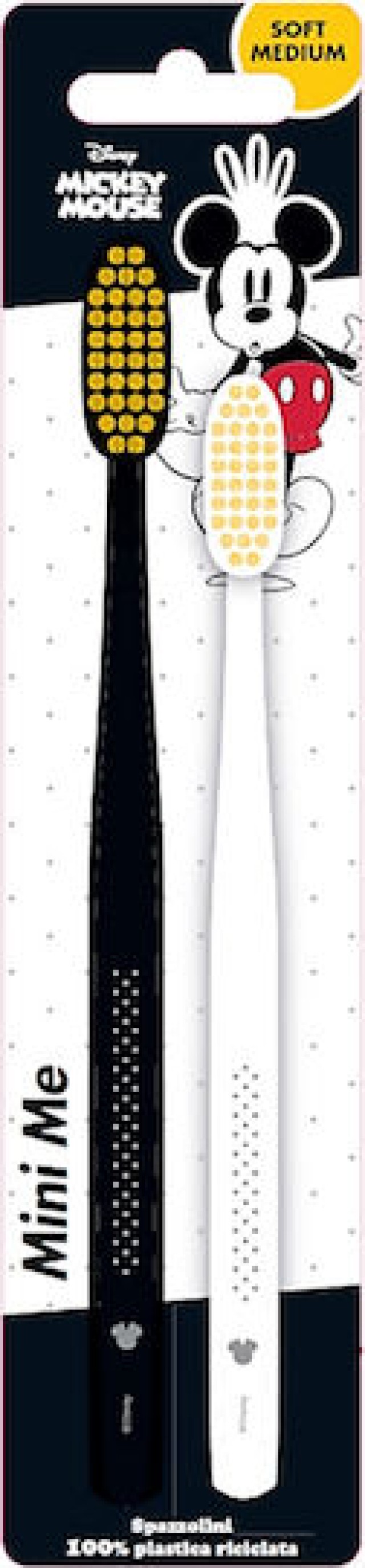 Mr.White PROMO Mickey Soft Medium Παιδικές Οδοντόβουρτσες Λευκό & Μαύρ &hellip;