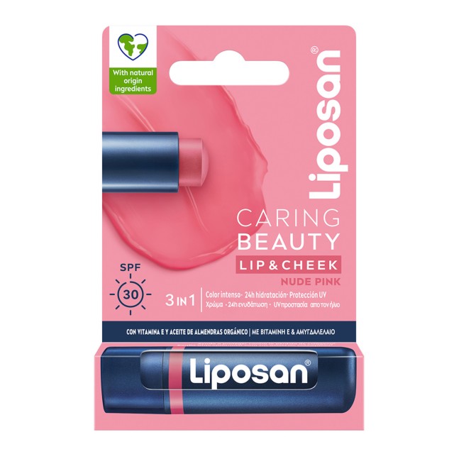 Liposan Caring Beauty Rose SPF30 Ενυδατικό Βάλσαμο Χειλιών 4,8gr