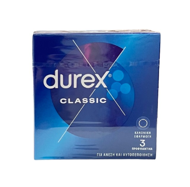 Durex Classic Προφυλακτικά 3 Τεμάχια Durex Classic Προφυλακτικά 3 Τεμάχια