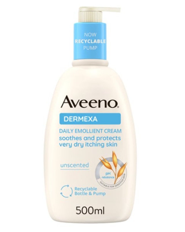 Aveeno® Dermexa Daily Emollient Cream Ενυδατική Κρέμα Σώματος 500ml με &hellip;