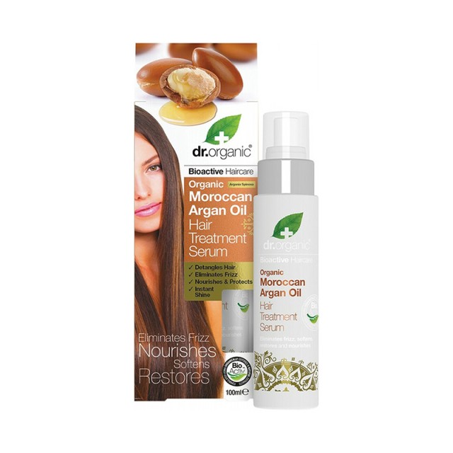 Dr.Organic Moroccan Argan Oil Hair Treatment Θρεπτικό Serum Μαλλιών 100ml