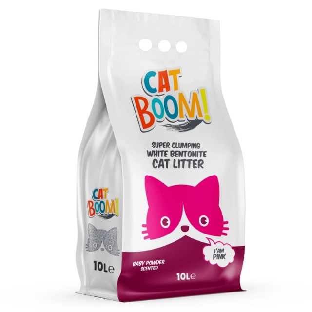 Cat Boom Baby Powder Άμμος για Γάτες με Άρωμα Πούδρα 10lt