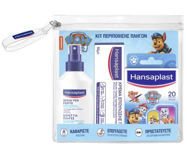 Hansaplast PROMO Kit Περιποίησης Πληγών Spray για Πληγές 100ml & Κρέμα …