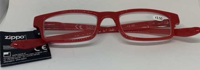 Zippo Γυαλιά Πρεσβυωπίας Κοκάλινα Χρώμα:Κόκκινο [31Z-B10-RED350] +3.50