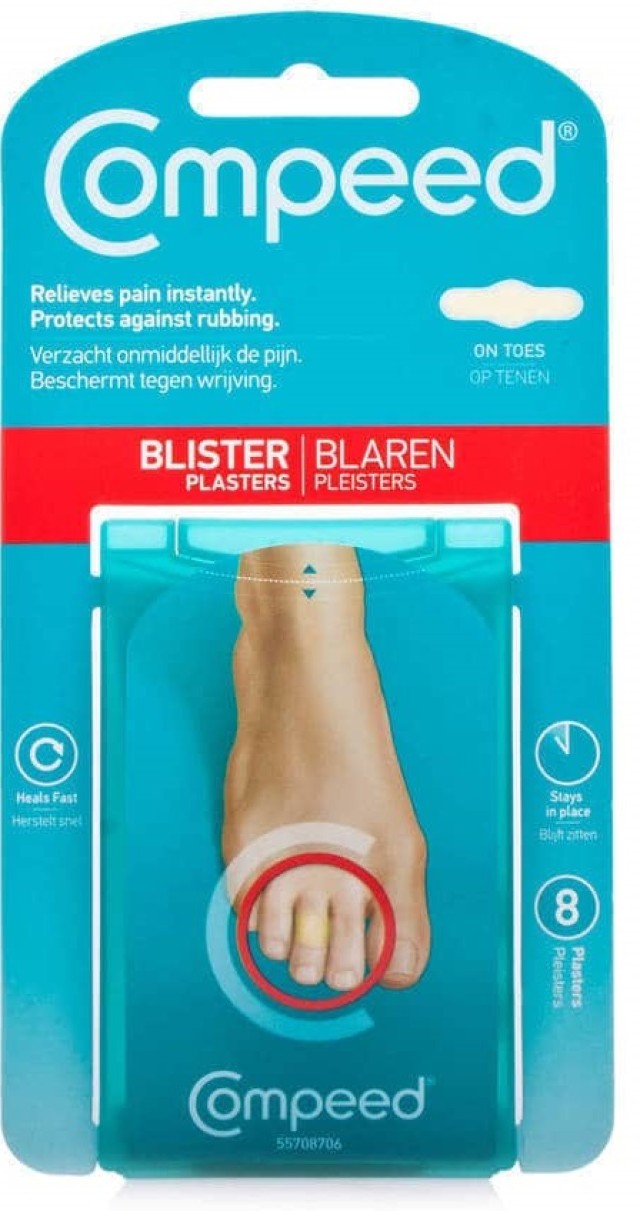 Compeed Toe Blisters Plasters Blister Pads 8 Pieces [55708699]