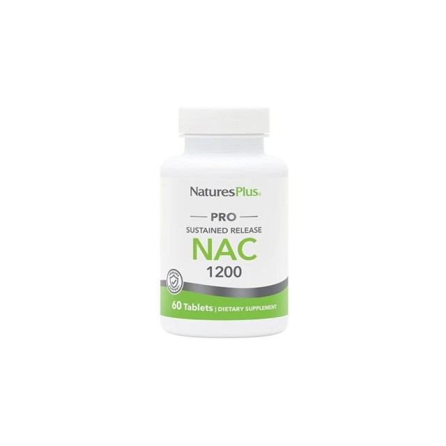 Natures Plus NAC 1200mg Συμπλήρωμα Διατροφής με Αντιοξειδωτικές Ιδιότη …