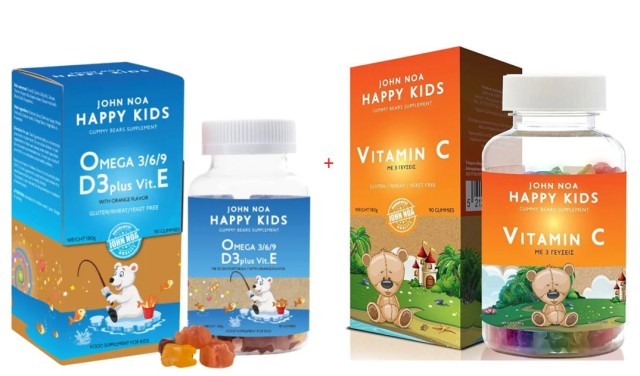 John Noa PROMO Happy Kids Omega 3/6/9 D3 Plus Vit. E Omega 3 Fish Oil …