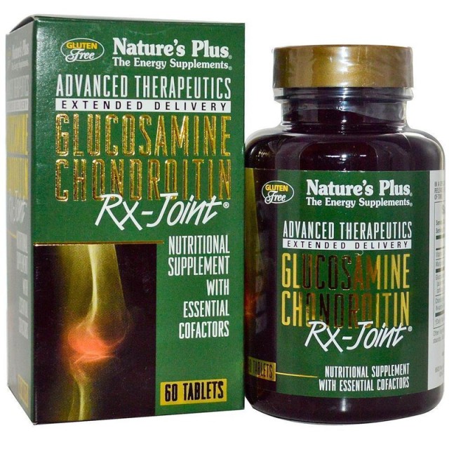 Natures Plus Glucosamine-Chondroitin Rx-Joint, Συμπλήρωμα Διατροφής Για Την Αρθρίτιδα, 60 Ταμπλέτες