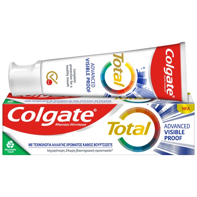 Colgate Total Advanced Visible Proof Οδοντόκρεμα με Τεχνολογία Αλλαγής …