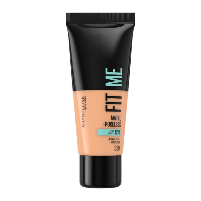 Maybelline Fit Me Matte + Poreless Foundation 230 Βάση για Φυσικό Ματ …