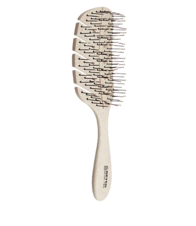 Beter Natural Fiber Brush Detangling Βούρτσα Μαλλιών για Εύκολο Ξεμπέρδεμα Χρώμα Μπέζ 1 Τεμάχιο
