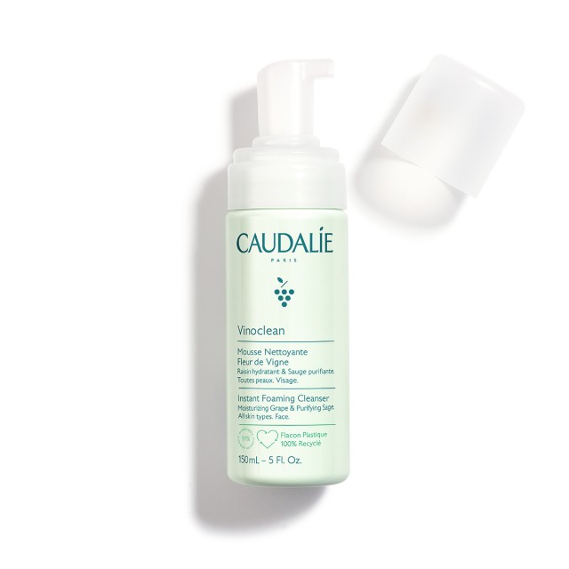Caudalie Vinoclean Instant Foaming Cleanser Απαλός Αφρός Καθαρισμού Πρ …