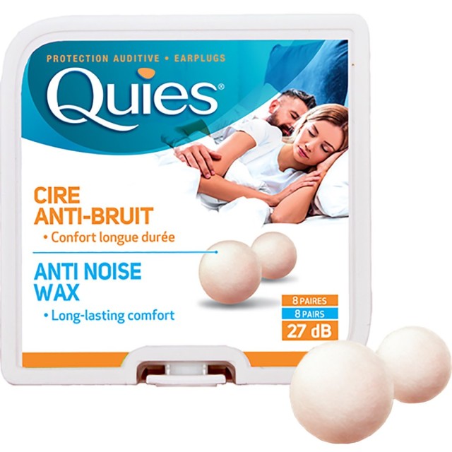 Quies Wax Earplugs Κέρινες Ωτοασπίδες, 8 Ζεύγη Quies Wax Earplugs Κέρινες Ωτοασπίδες, 8 Ζεύγη