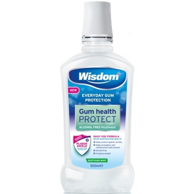 Wisdom Everyday Gum Protection Soothing Mint Mouthwash, 500ml