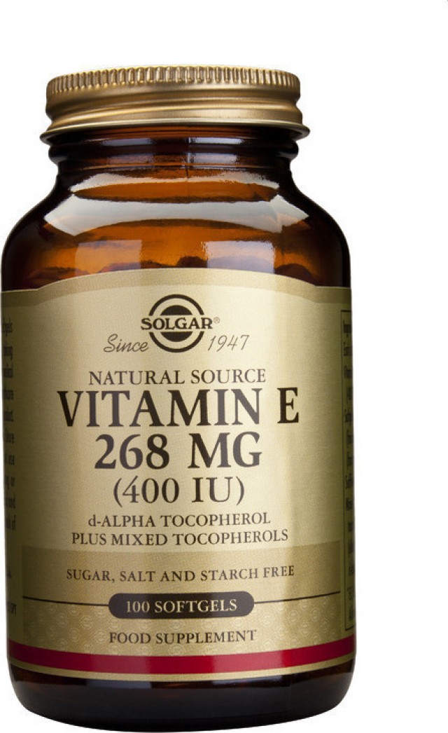 Solgar Vitamin E 400IU 268mg Συμπλήρωμα Διατροφής για το Καρδιαγγειακό …