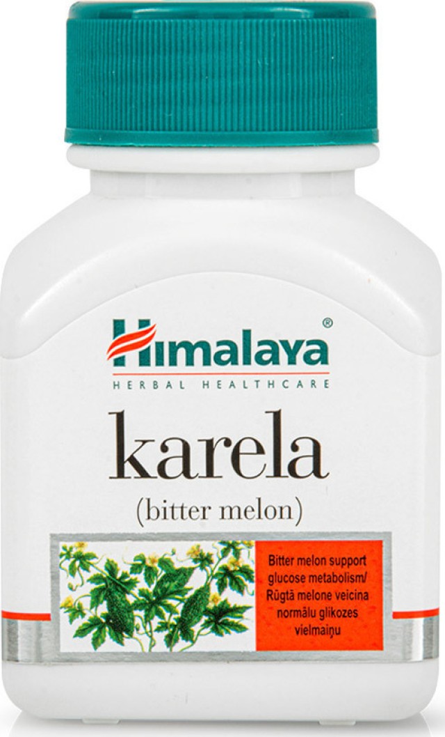 Himalaya Wellness Karela Bitter Melon Συμπλήρωμα Διατροφής για τη Ρύθμιση του Σακχάρου 60 Κάψουλες