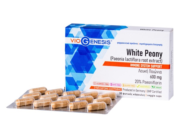 VioGenesis White Peony 600mg Συμπλήρωμα Διατροφής για το Ανοσοποιητικό …