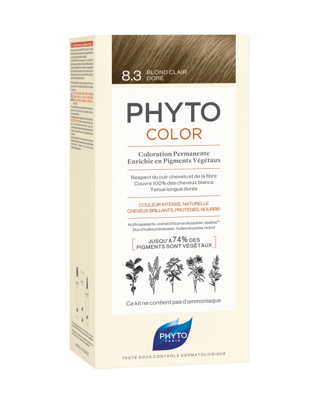Phyto PhytoColor Μόνιμη Βαφή Μαλλιών No8.3 Ξανθό Ανοιχτό Χρυσό Phyto PhytoColor Μόνιμη Βαφή Μαλλιών No8.3 Ξανθό Ανοιχτό Χρυσό