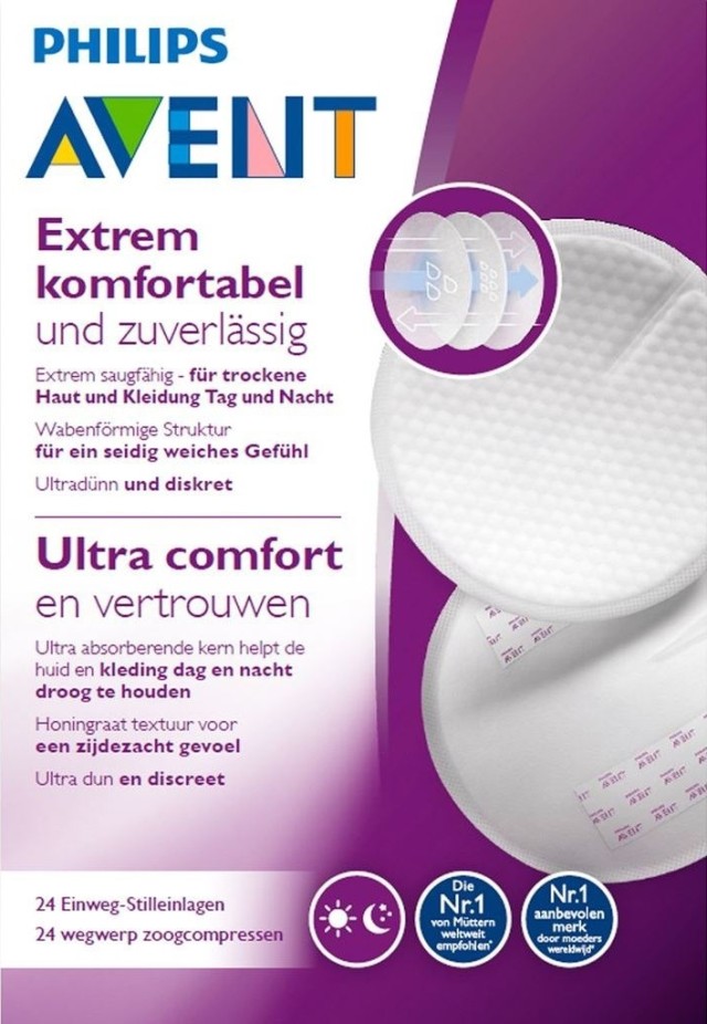Avent Philips Ultra Comfort Επιθέματα Στήθους μίας Χρήσης 24 Τεμάχια [ …
