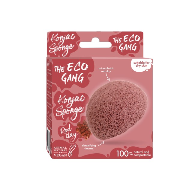 The Eco Gang Konjac Sponge Red Clay, Σφουγγάρι Καθαρισμού Προσώπου για … The Eco Gang Konjac Sponge Red Clay, Σφουγγάρι Καθαρισμού Προσώπου για …