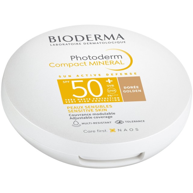 Bioderma Photoderm MAX Compact Mineral Golden SPF50+ Αντηλιακή Πούδρα Golden Απόχρωση 10gr