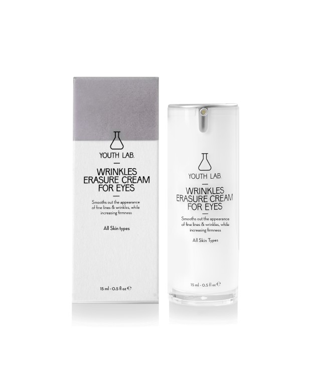 Youth Lab Wrinkles Erasure Cream For Eyes All Skin Types Αντιρυτιδική Κρέμα Ματιών για Όλους τους Τύπους Επιδερμίδας 15ml