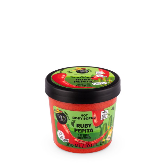 Organic Shop Travel Dream Hot Body Scrub Ruby Pepita Θερμό Scrub Σώματ &hellip;