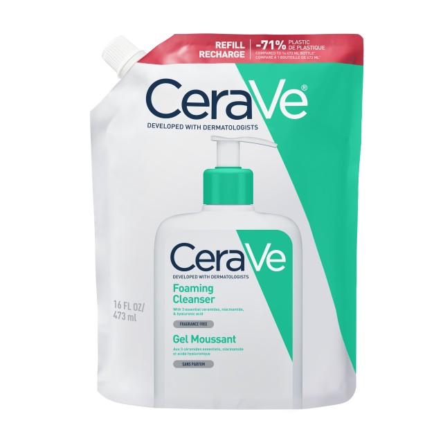 CeraVe Foaming Cleanser Refill Αφρίζον Gel Καθαρισμού για Λιπαρές … CeraVe Foaming Cleanser Refill Αφρίζον Gel Καθαρισμού για Λιπαρές …