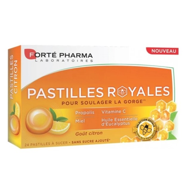Forte Pharma Pastilies Royales Λεμόνι, 24 Τεμάχια