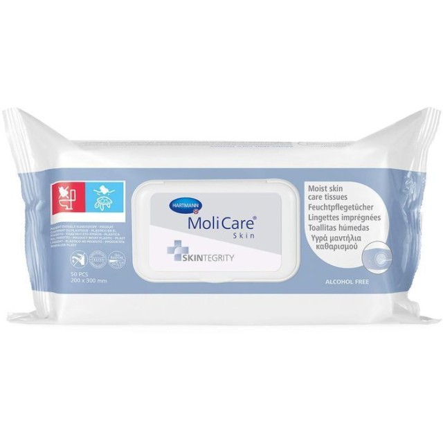 Hartmann MoliCare Skin Clean Υγρά Mαντηλάκια Kαθαρισμού Xωρίς Oινόπνευ &hellip;