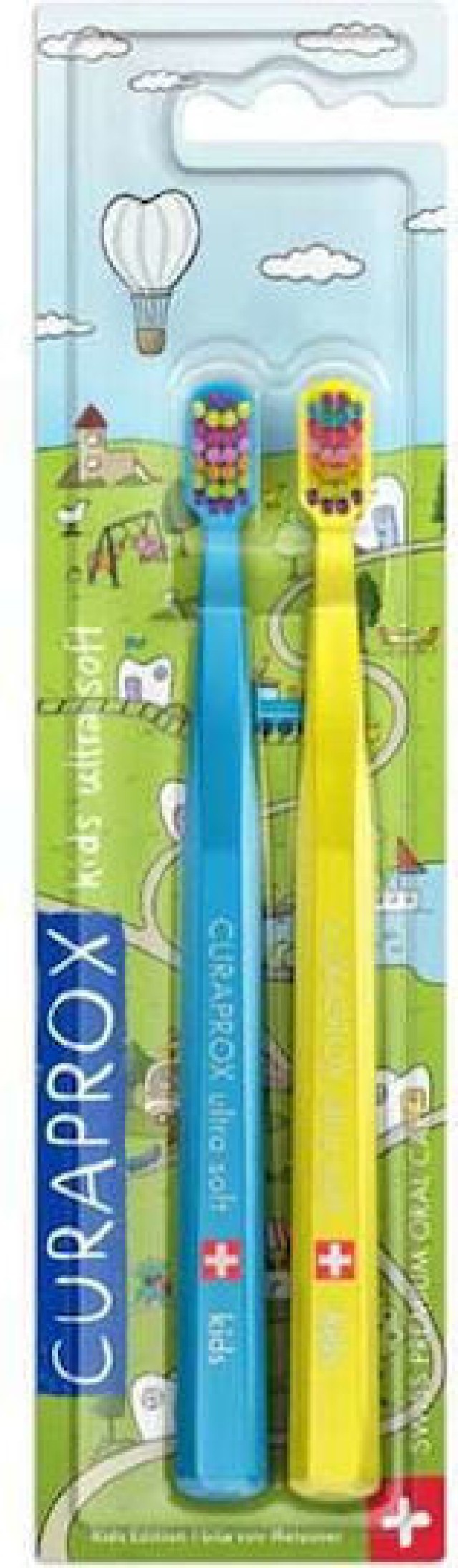 Curaprox CS 5460 Kids Duo Παιδική Μαλακή Οδοντόβουρτσα Γαλάζιο & Κίτρι … Curaprox CS 5460 Kids Duo Παιδική Μαλακή Οδοντόβουρτσα Γαλάζιο & Κίτρι …