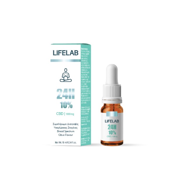 Lifelab CBD 1000mg 24H 10% Ισορροπία & Ευεξία 10ml Lifelab CBD 1000mg 24H 10% Ισορροπία & Ευεξία 10ml