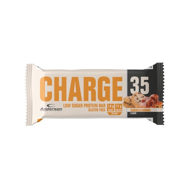 Anderson Charge 35 Low Sugar Protein Bar Cookies & Caramel Πρωτεϊνική …
