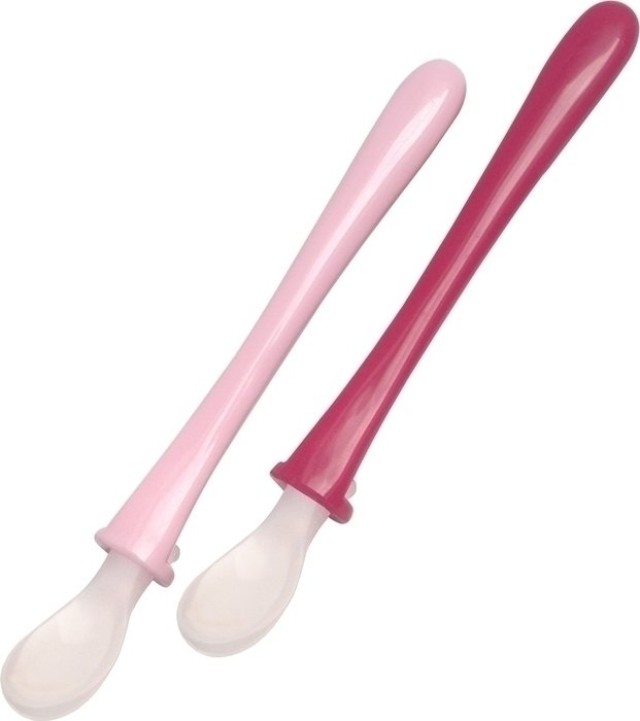 Mam Primamma Κουταλάκια Σιλικόνης 6m+ Χρώμα:Ροζ-Φούξια 2 Τεμάχια [821]