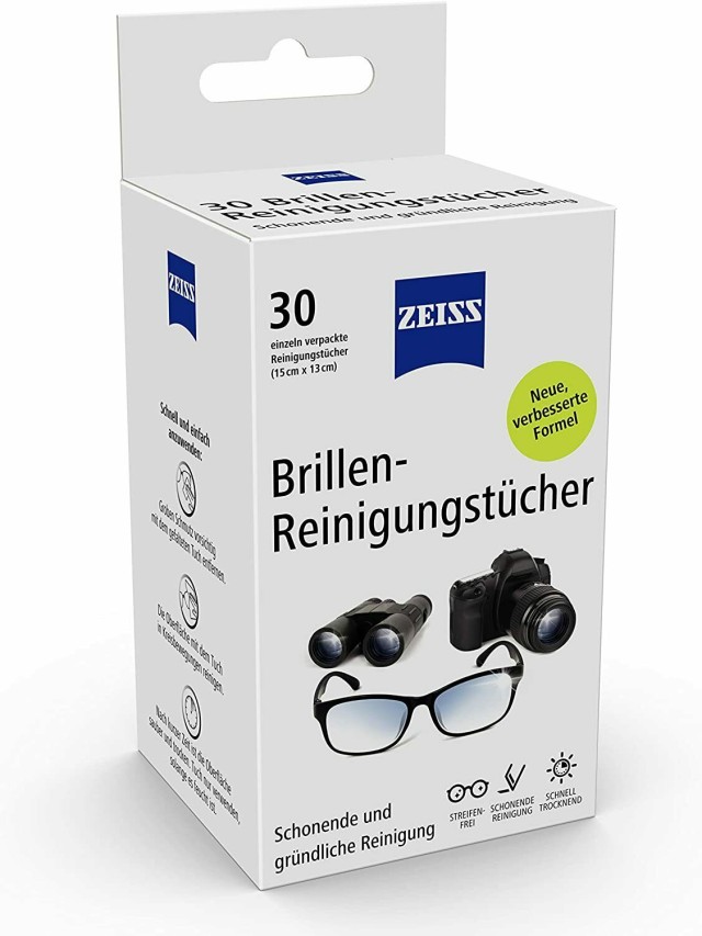 Zeiss Υγρά Μαντηλάκια Καθαρισμού για Γυαλιά & Φακούς 30 τεμάχια