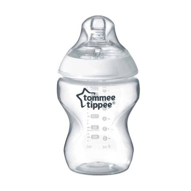 Tommee - Tippee TT CTN Slow Bottle Ne Ar Scan Μπιμπερό Closer to Nature Μικρής Ροής για 0m+ 260ml