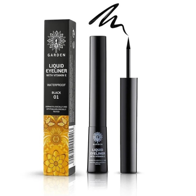 Garden Liquid Eyeliner Black 01 Waterproof with Vitamin E Waterproof μ &hellip;