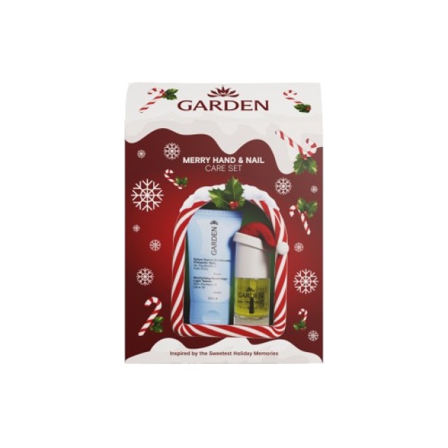 Garden Xmas Set Merry Hand & Nail Care Set Κρέμα Χεριών Ενυδάτωσης &hellip;
