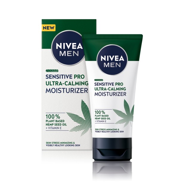 Nivea Men Face Cream Sensitive Pro Ultra Calming Ανδρική Ενυδατική Κρέμα Προσώπου με Έλαιο Κάνναβης 75ml