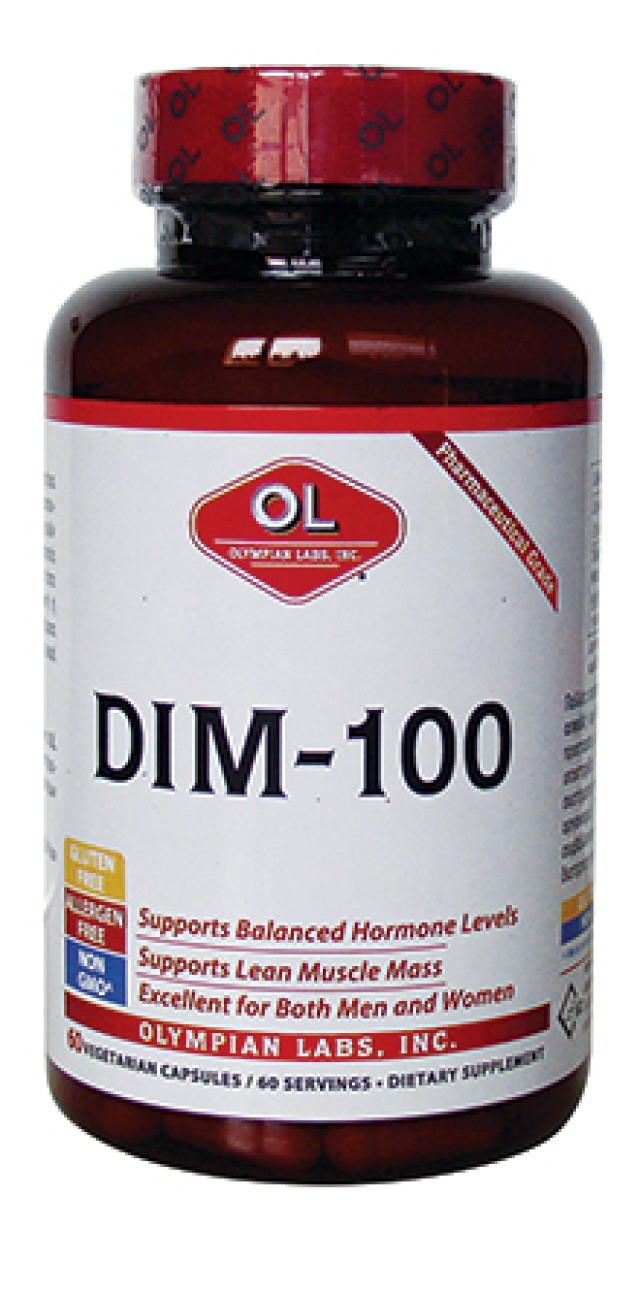 Olympian Labs DIM 100 Συμπλήρωμα Διατροφής Προστασία Κατά & Μετά την Εμμηνόπαυση 60 Φυτικές Κάψουλες