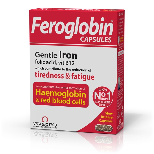 Vitabiotics Feroglobin Gentle Iron Capsules Συμπλήρωμα Σιδήρου … Vitabiotics Feroglobin Gentle Iron Capsules Συμπλήρωμα Σιδήρου …