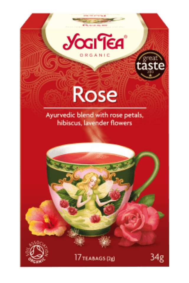 Yogi Tea Rose Βιολογικό Τσάι Τριαντάφυλλο για Αρμονία & Ευεξία 17 Φακε &hellip;