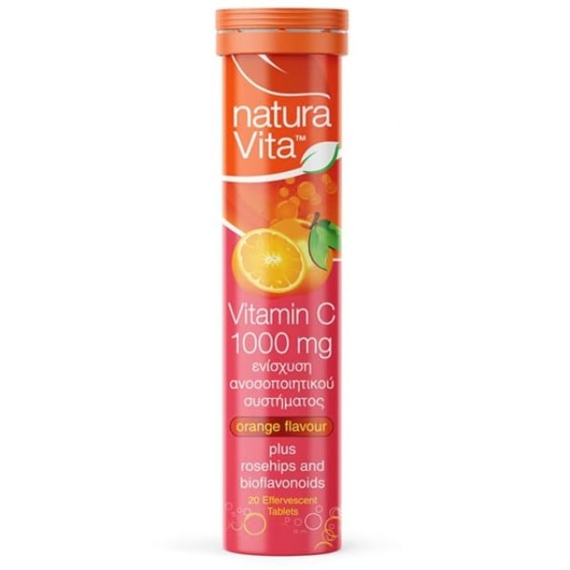 Natura Vita Vitamin C 1000mg Orange για την Ενίσχυση του Ανοσοποιητικο &hellip;